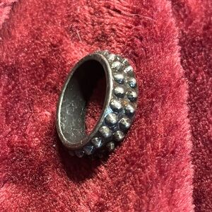 Elegant Silver Studded Ring